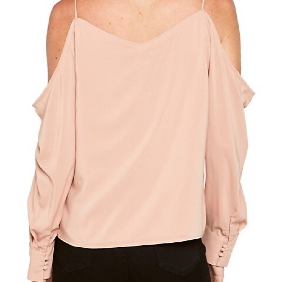 Bardot Cold shoulder pink blouse size Small - Picture 3 of 7